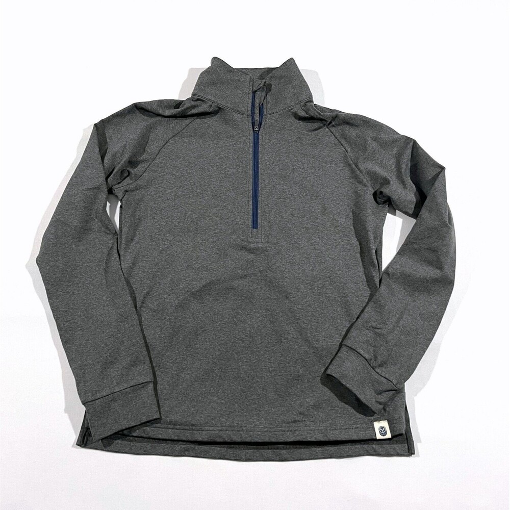 Marine Layer Samsara Womens 1/4 Zip Jacket Golf Sweater Active Outdoor Gray S